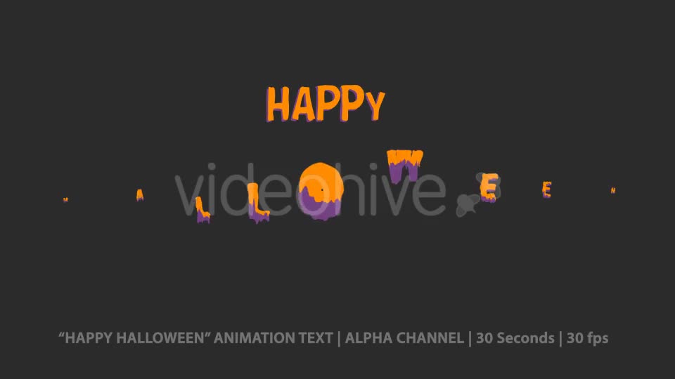Happy Halloween Animation Text Videohive 20823747 Motion Graphics Image 1