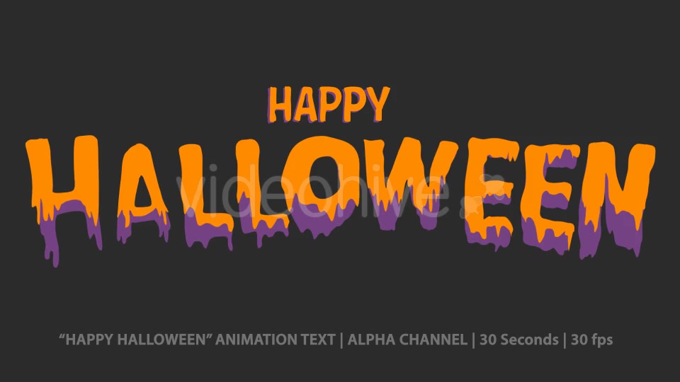 Happy Halloween Animation Text Videohive 20823747 Motion Graphics Image 3