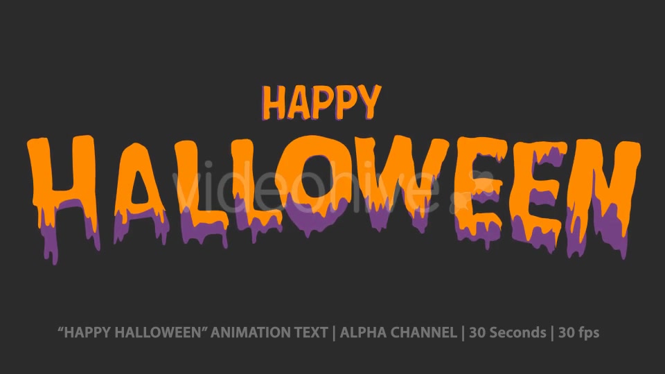Happy Halloween Animation Text Videohive 20823747 Motion Graphics Image 4