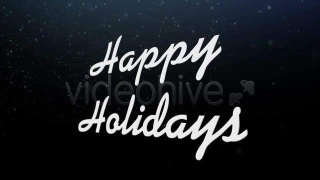 Happy Holidays Greeting Under Snowy Night 2 Styles Videohive 3238663 Motion Graphics Image 7