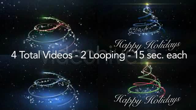 Happy Holidays Greetings by Tree 4 Video Styles Videohive 3291479 Motion Graphics Image 1