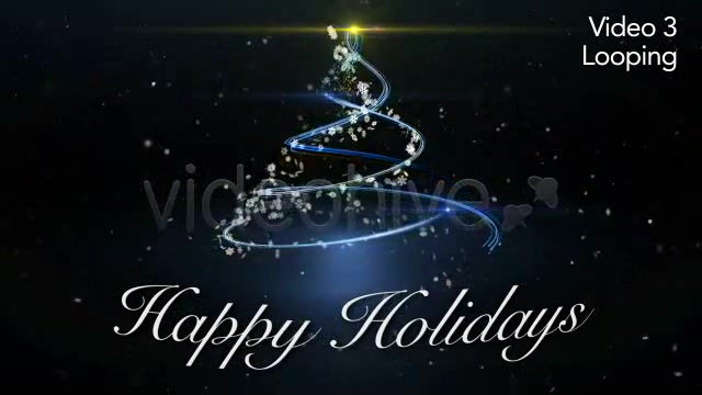 Happy Holidays Greetings by Tree 4 Video Styles Videohive 3291479 Motion Graphics Image 8