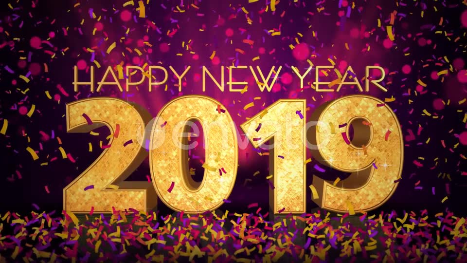 Happy New Year 2019 Celebration Videohive 22917447 Motion Graphics Image 7