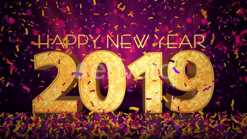 Happy New Year 2019 Celebration Videohive 22917447 Motion Graphics Image 8