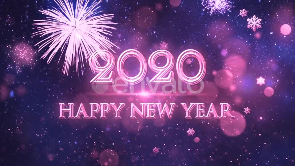 Happy New Year 2020 Blue Videohive 22948947 Motion Graphics Image 10