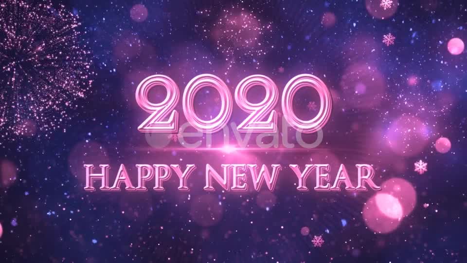 Happy New Year 2020 Blue Videohive 22948947 Motion Graphics Image 11