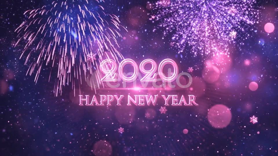 Happy New Year 2020 Blue Videohive 22948947 Motion Graphics Image 5