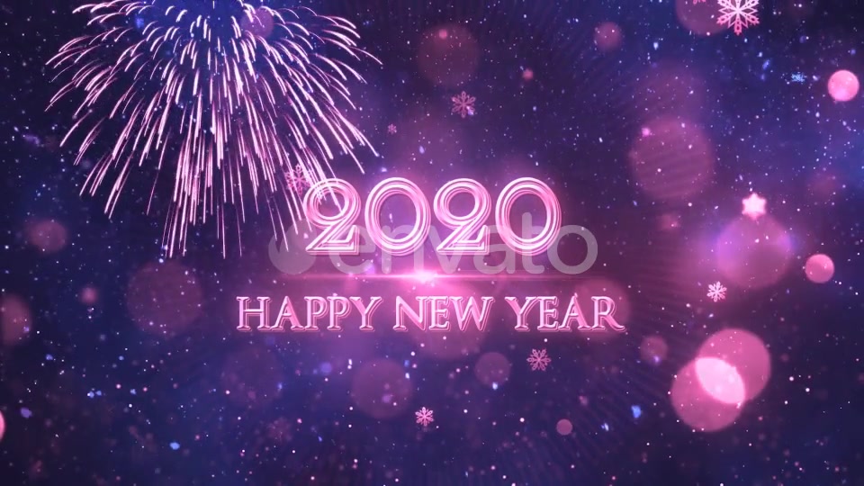 Happy New Year 2020 Blue Videohive 22948947 Motion Graphics Image 6