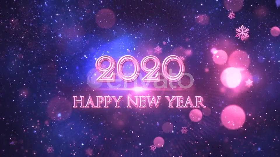 Happy New Year 2020 Blue Videohive 22948947 Motion Graphics Image 7