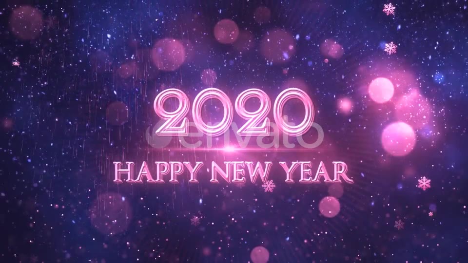 Happy New Year 2020 Blue Videohive 22948947 Motion Graphics Image 8