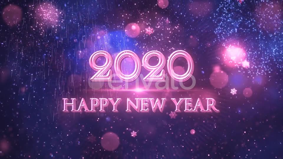 Happy New Year 2020 Blue Videohive 22948947 Motion Graphics Image 9