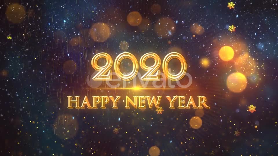 Happy New Year 2020 Gold Videohive 22948935 Motion Graphics Image 8