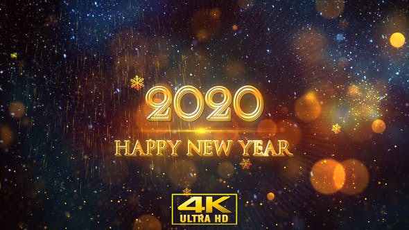 Happy New Year 2020 Gold - 22948935 Videohive Download