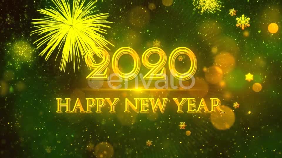 Happy New Year 2020 Green Videohive 22948963 Motion Graphics Image 10