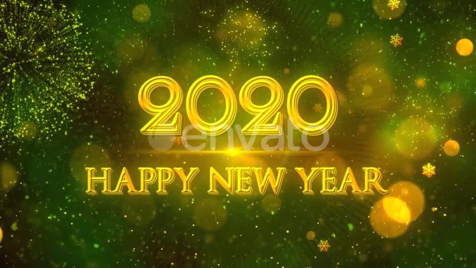 Happy New Year 2020 Green Videohive 22948963 Motion Graphics Image 11