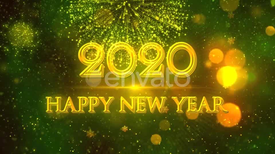 Happy New Year 2020 Green Videohive 22948963 Motion Graphics Image 12