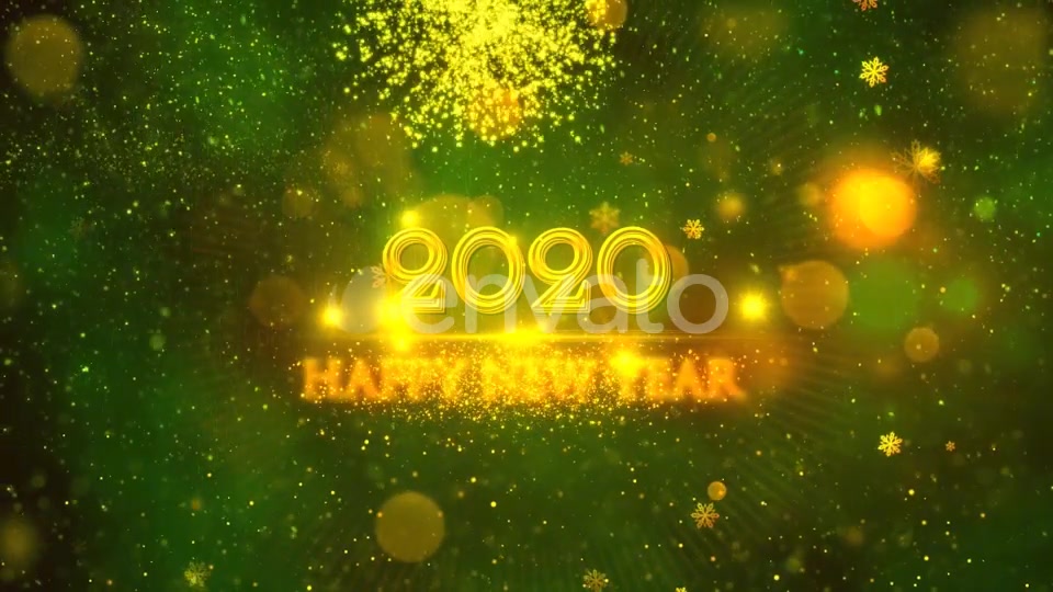 Happy New Year 2020 Green Videohive 22948963 Motion Graphics Image 4