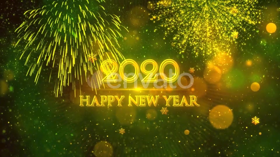 Happy New Year 2020 Green Videohive 22948963 Motion Graphics Image 5
