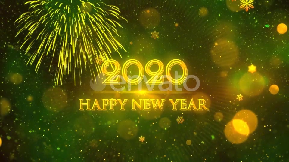 Happy New Year 2020 Green Videohive 22948963 Motion Graphics Image 6