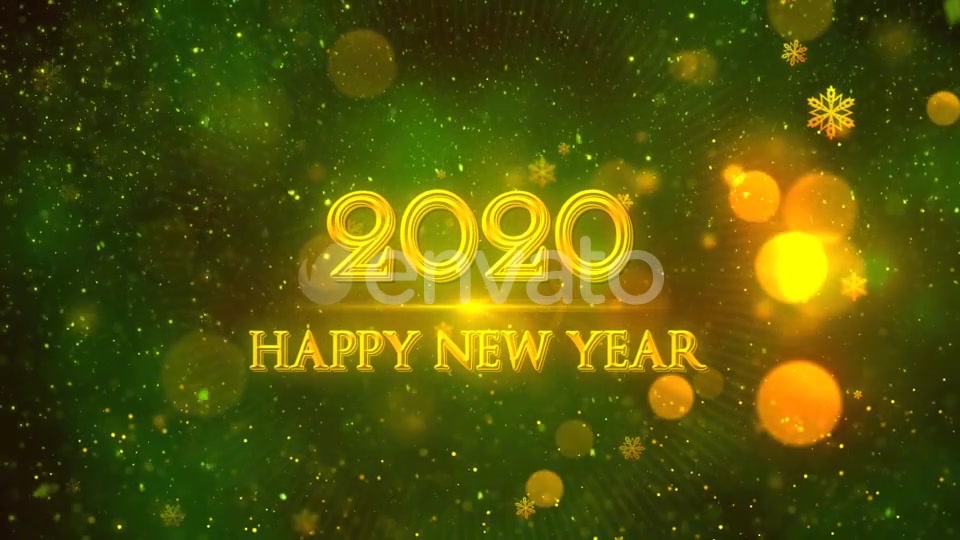 Happy New Year 2020 Green Videohive 22948963 Motion Graphics Image 7