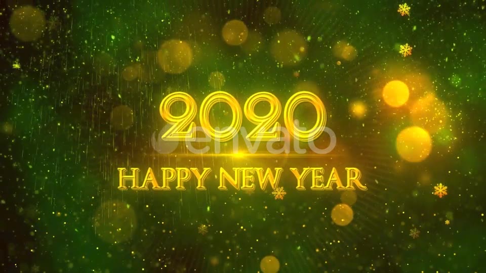 Happy New Year 2020 Green Videohive 22948963 Motion Graphics Image 8