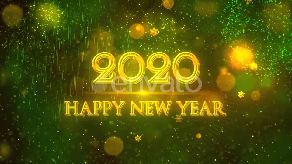 Happy New Year 2020 Green Videohive 22948963 Motion Graphics Image 9