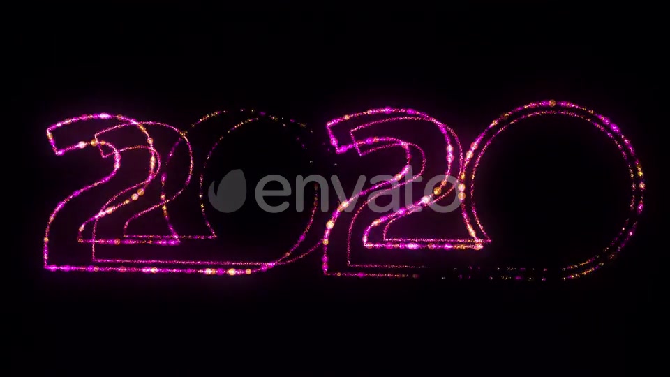 Happy New Year 2020 Retro Sign Videohive 24468565 Motion Graphics Image 10