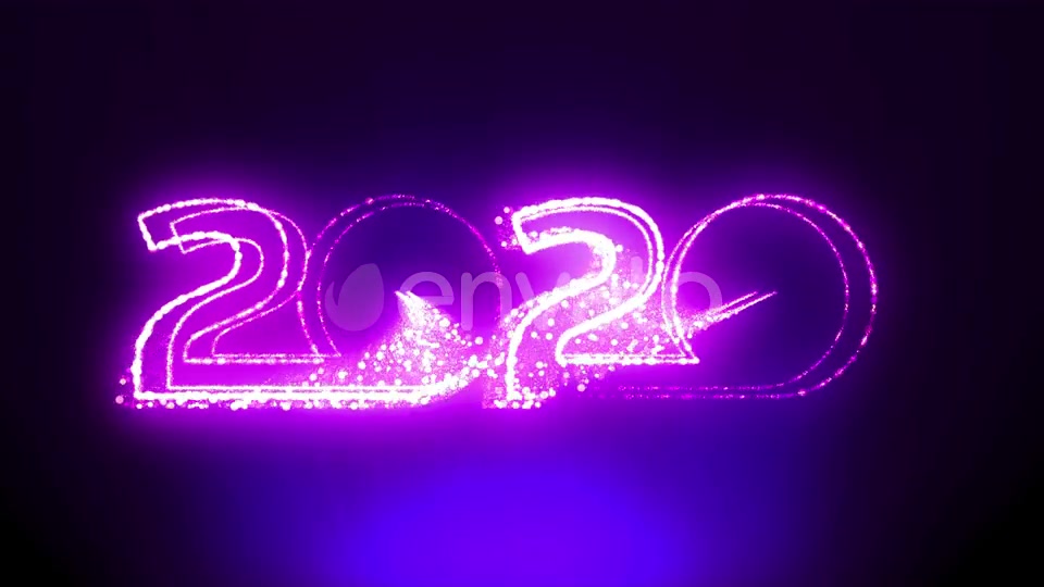 Happy New Year 2020 Retro Sign Videohive 24468565 Motion Graphics Image 4