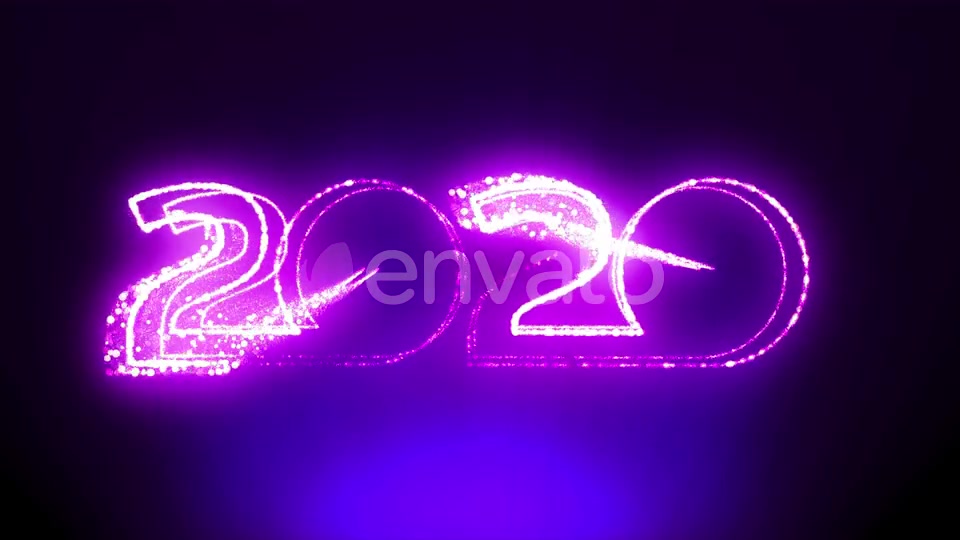 Happy New Year 2020 Retro Sign Videohive 24468565 Motion Graphics Image 5