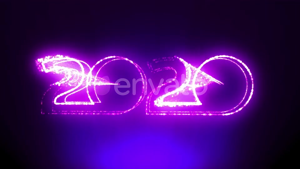 Happy New Year 2020 Retro Sign Videohive 24468565 Motion Graphics Image 6