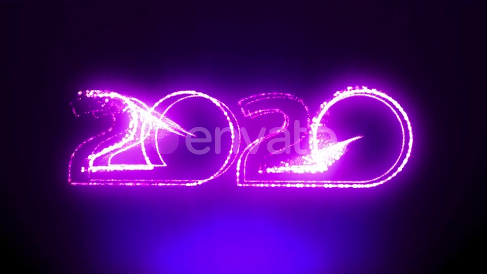Happy New Year 2020 Retro Sign Videohive 24468565 Motion Graphics Image 7