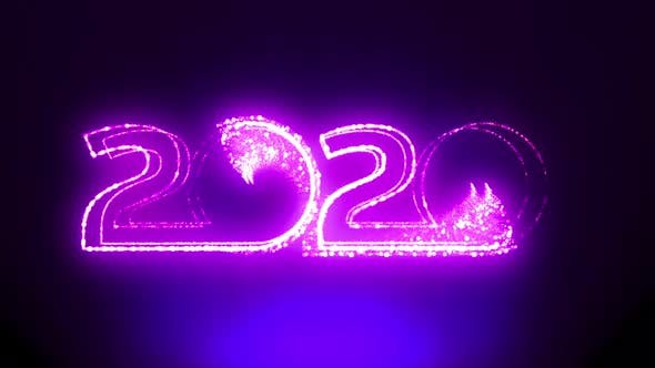 Happy New Year 2020 Retro Sign - 24468565 Download Videohive