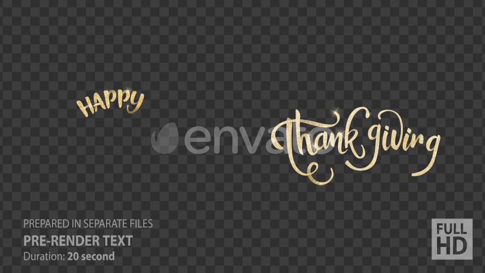 Happy Thanksgiving Text Animation Videohive 22883893 Motion Graphics Image 8