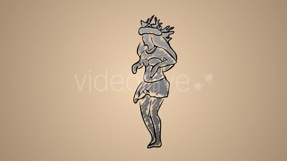 Hawaiian Hula Dancing Girl 01 Videohive 20739076 Motion Graphics Image 1