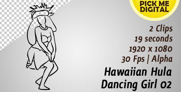 Hawaiian Hula Dancing Girl 02 - Videohive Download 20739562