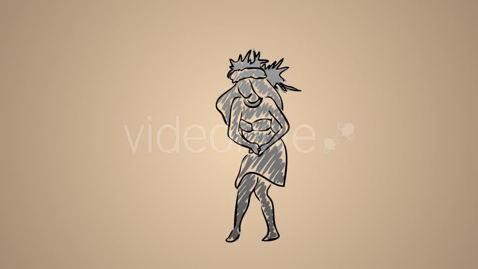 Hawaiian Hula Dancing Girl 03 Videohive 20739674 Motion Graphics Image 1