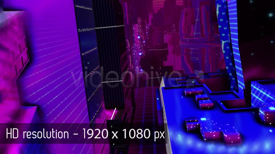HD Retro Futuristic City Landscape Videohive 20696516 Motion Graphics Image 3