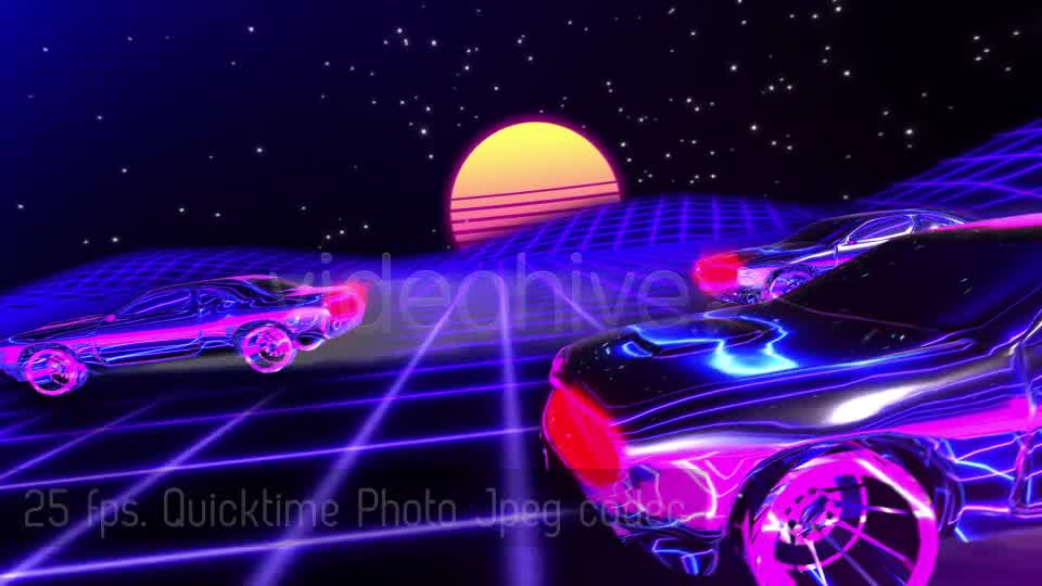 HD Synthwave Race Retrofuturistic Background Videohive 20719575 Motion Graphics Image 10