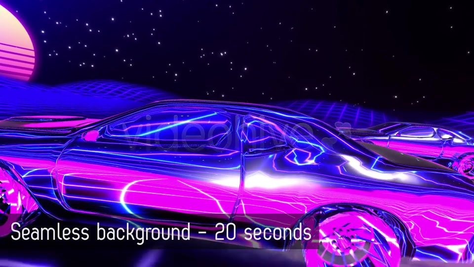 HD Synthwave Race Retrofuturistic Background Videohive 20719575 Motion Graphics Image 6