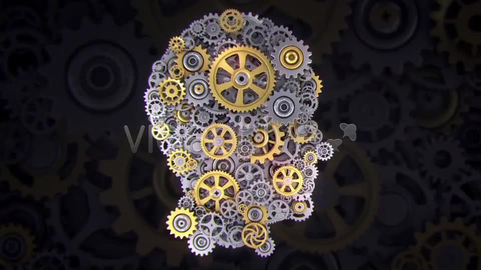 Head With Rotating Gear Wheels Videohive 21298064 Motion Graphics Image 2