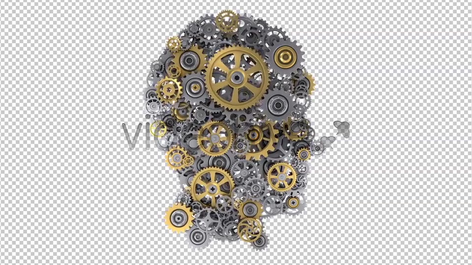 Head With Rotating Gear Wheels Videohive 21298064 Motion Graphics Image 7