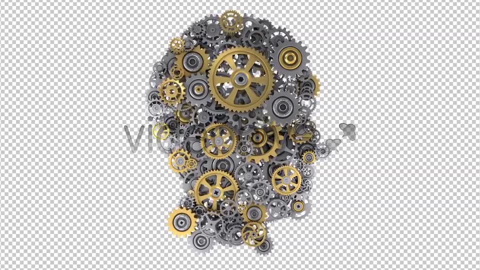 Head With Rotating Gear Wheels Videohive 21298064 Motion Graphics Image 9