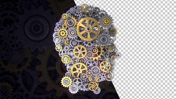 Head With Rotating Gear Wheels - Videohive 21298064 Download