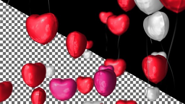 Heart Ballons Transition - Download Videohive 21282353