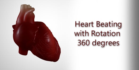 Heart Beating With Rotation 360 Degrees - Download 19529501 Videohive