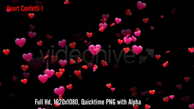 Heart Confetti Pack Videohive 6641633 Motion Graphics Image 2