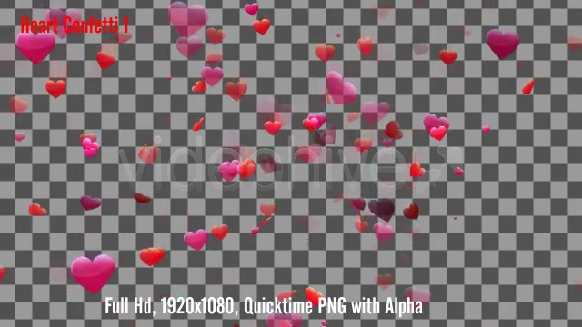 Heart Confetti Pack Videohive 6641633 Motion Graphics Image 3
