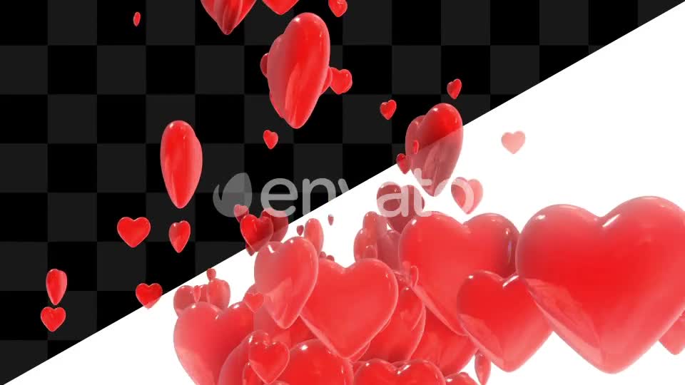 Heart Raining Videohive 22768125 Motion Graphics Image 1