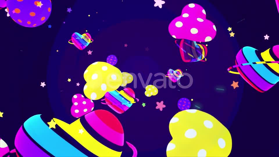 Heart Shaped Planets Videohive 23841357 Motion Graphics Image 1