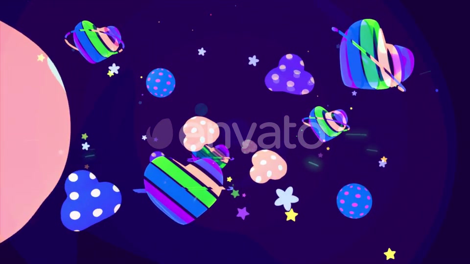 Heart Shaped Planets Videohive 23841357 Motion Graphics Image 5